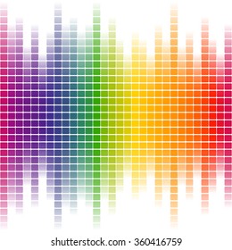 seamless digital equalizer background with color gradient