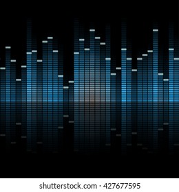 seamless digital equalizer background with color gradient