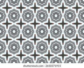 Seamless Digital Fabric Graphic Design Luxury Texture Endless Tile Visual Background Template Fashion Cloth Perspective Decoration Symmetric Geometric Art Interior Shape Textile Wallpaper Pattern.