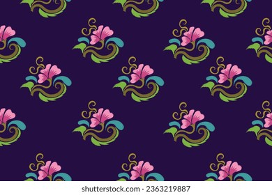seamless digital floral motif patterns, woven, embroidered, ikat, batik and others