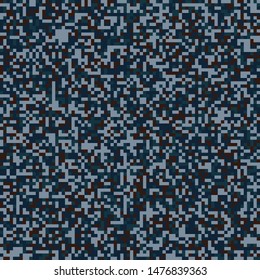 Seamless digital pixel camo pattern vector