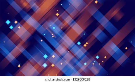 Seamless Digital Space Neon Background. Blurred Lines Texture. Digital Movement Pattern. Music Cover Backdrop.