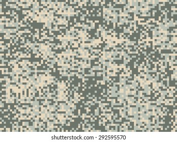 Seamless digital square camouflage pattern