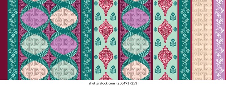 Seamless Digital and Textile design pattern for any Type of print