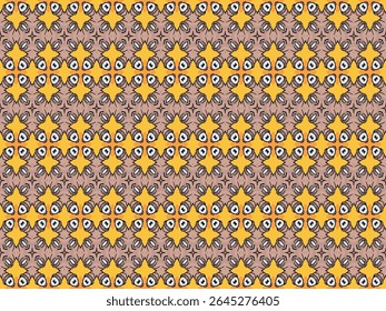 Seamless Digital Texture Design Graphic Interior Template Fabric Visual Shape Fashion Luxury Textile Art Geometric Symmetric Tile Decoration Cloth Endless Perspective Background Wallpaper Pattern.