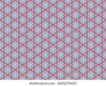 Seamless Digital Texture Design Graphic Interior Template Fabric Visual Shape Fashion Luxury Textile Art Geometric Symmetric Tile Decoration Cloth Endless Perspective Background Wallpaper Pattern.