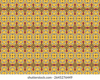 Seamless Digital Texture Design Graphic Interior Template Fabric Visual Shape Fashion Luxury Textile Art Geometric Symmetric Tile Decoration Cloth Endless Perspective Background Wallpaper Pattern.