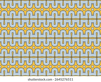 Seamless Digital Texture Design Graphic Interior Template Fabric Visual Shape Fashion Luxury Textile Art Geometric Symmetric Tile Decoration Cloth Endless Perspective Background Wallpaper Pattern.