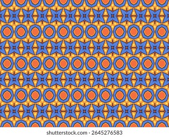 Seamless Digital Texture Design Graphic Interior Template Fabric Visual Shape Fashion Luxury Textile Art Geometric Symmetric Tile Decoration Cloth Endless Perspective Background Wallpaper Pattern.