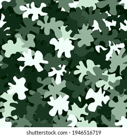 Seamless digital tundra spot camo texture vector for army textile print