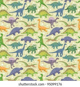 seamless dinosaur pattern