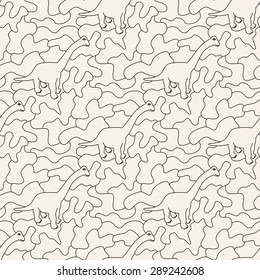 Seamless dinosaur pattern tile background geometric