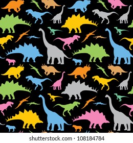 90s dinosaur pattern