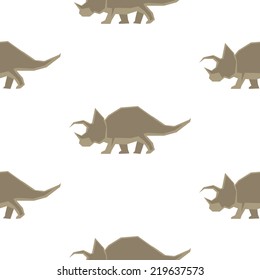 A seamless dinosaur vector background