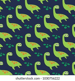 seamless dinosaurs pattern vector illustration