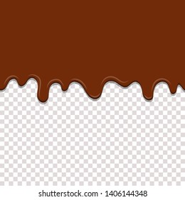 Seamless dipping caramel vector design illustration isolated on background