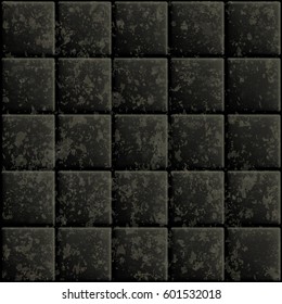 Seamless dirty tiles vector illustration.