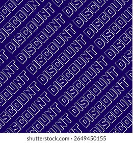 Padrão de Texto de Desconto Contínuo para Design Promocional e Plano de Fundo de Marketing