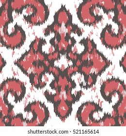 Seamless distressed damask background tile