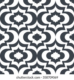 Seamless distressed moroccan vector background pattern tile
