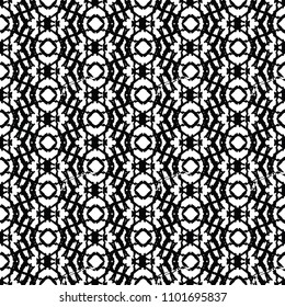 Seamless distressed texture, seamless uneven pattern, black and white abstract seamless pattern, screen print distressed texture