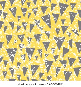 Seamless Distressed Triangles Background Pattern