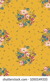 Seamless Ditsy Floral Pattern Stock Vector (Royalty Free) 1050149333 ...