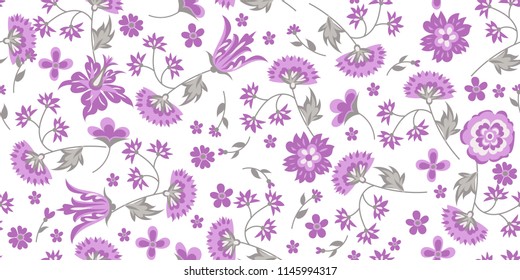 Seamless ditsy floral pattern