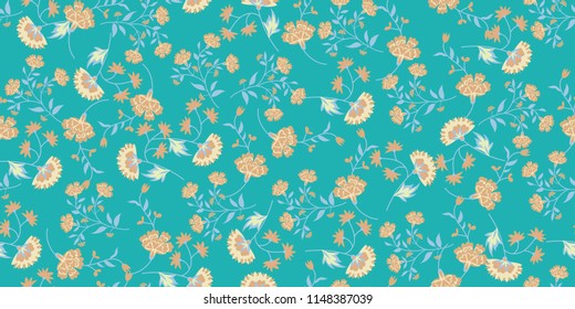Seamless ditsy floral pattern