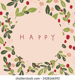 Seamless ditsy floral pattern with bright colorful flowers and leaves  naive folk style. Summer template for fashion prints in vector.