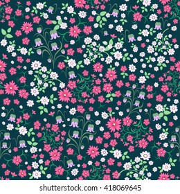 Sin costuras. Patrón floral. Fondo de flores. Ilustración vectorial.