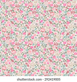 Seamless Ditsy Floral Pattern in vector