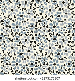 Seamless ditsy flowers decorative pattern