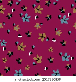 Seamless ditsy flowers decorative pattern