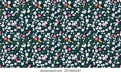seamless ditsy flowers repeating pattern, tiny flowers pattern, ditsy, liberty , meadow, floral.