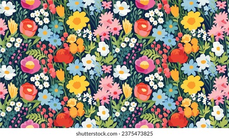 seamless ditsy flowers repeating pattern, tiny flowers pattern, ditsy, liberty , meadow, floral