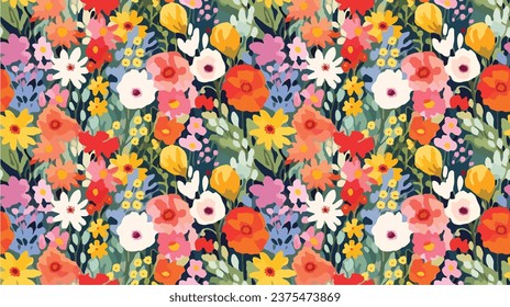seamless ditsy flowers repeating pattern, tiny flowers pattern, ditsy, liberty , meadow, floral