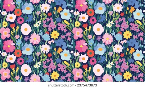 seamless ditsy flowers repeating pattern, tiny flowers pattern, ditsy, liberty , meadow, floral
