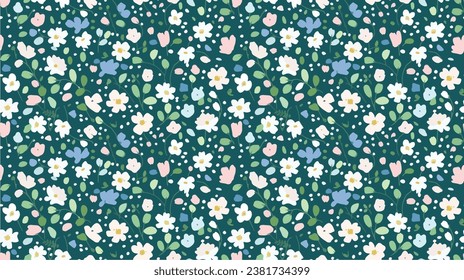 seamless ditsy flowers repeating pattern, tiny flowers pattern, ditsy, liberty , meadow, floral