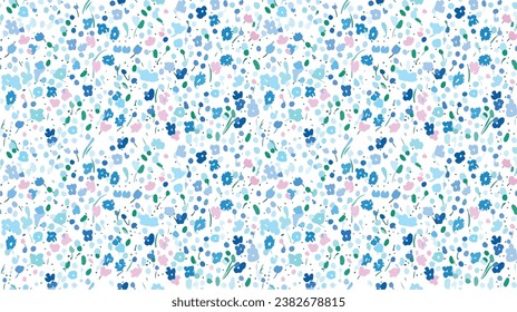 seamless ditsy flowers repeating pattern, tiny flowers pattern, ditsy, liberty , meadow, floral