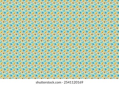 Seamless ditsy pattern in small cute wild flowers