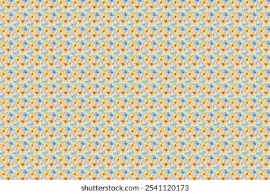 Patrón de ditsy sin fisuras en Pequeñas flores silvestres lindas