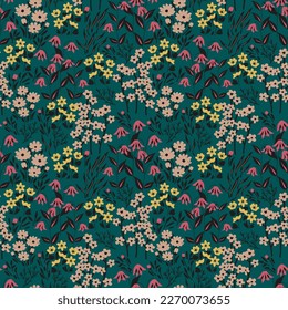 Seamless ditsy vector decorative pattern