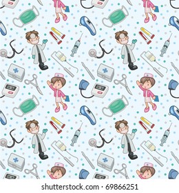 seamless doctor pattern