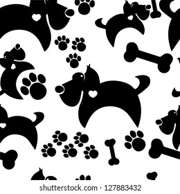seamless dog background