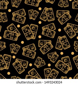 Seamless Dominos pattern in vector