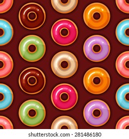 Seamless donut background