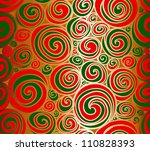 Seamless doodle abstract swirls pattern.