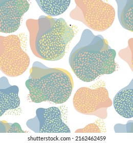 seamless doodle abstract tulip flowers pattern background , greeting card or fabric