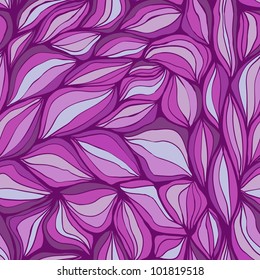 Seamless doodle abstract violet waves pattern